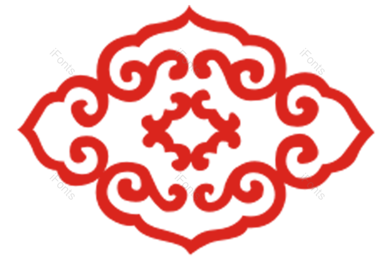 花朵图案图片,花纹剪纸元素,花纹元素PNG,红色剪纸免抠素材